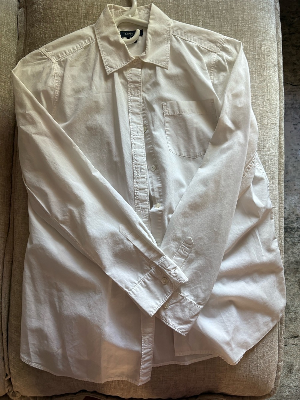 Classic White Button-Up Shirt - LANDS' END